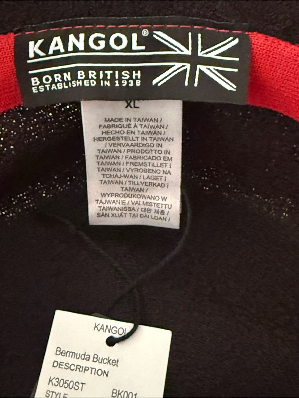 Kangol Unisex Bermuda Black Bucket Hat - Size XL - NWT!! - Picture 3 of 4